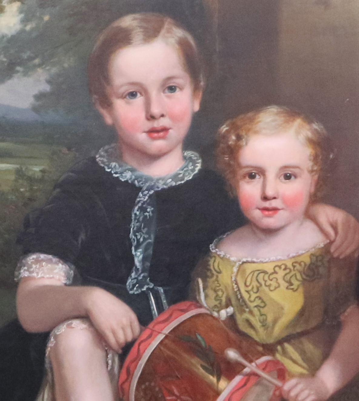 Firmstone children depicted in the family portrait shown attributed to Harry Spurrier Parkman